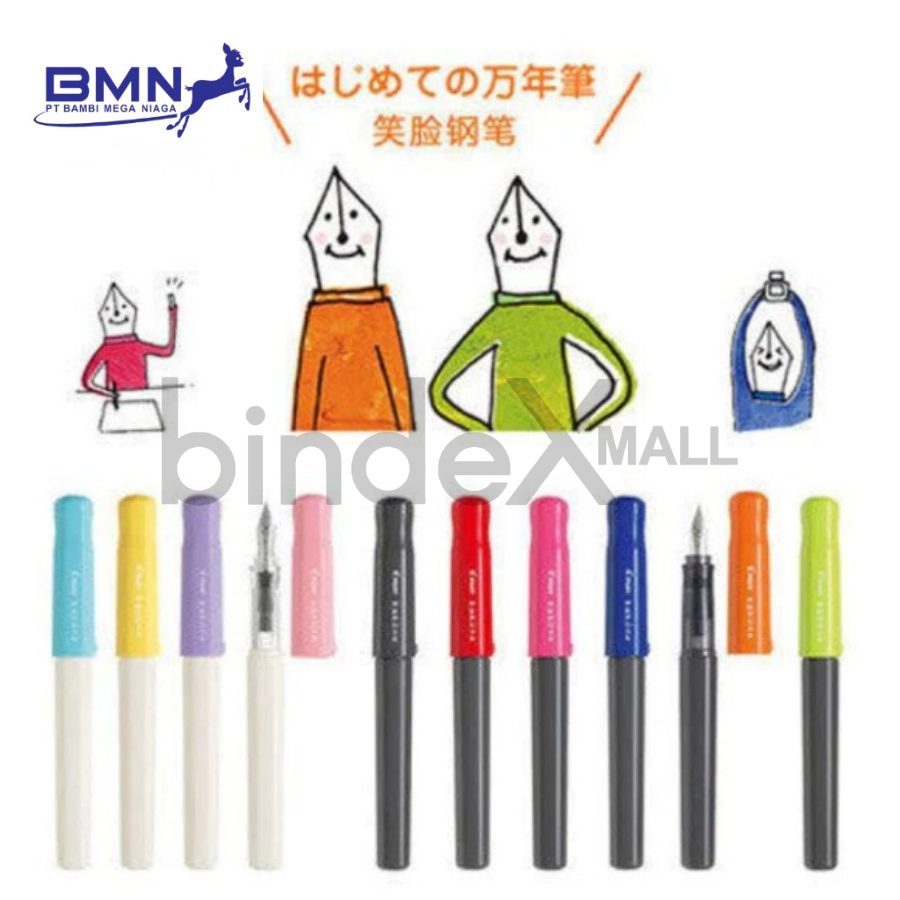 Pilot Kakuno Fountain Pen Pena Tinta Made in Japan Pemula Pastel Original
