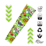 Manset Tangan Pria Motif Comic Pop Art Hijau UPF 50+ Quick Dry Breathable Isi 2 Pcs Original - Gambar 3
