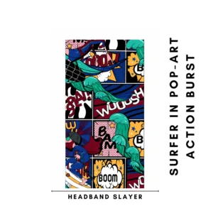 Slayer Outdoor Motif Comic Pop Art Surfer UPF 50+ Anti UV Quick Dry Breathable