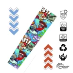 Detail Motif Manset Tangan Pria Comic BAM UPF 50+ Quick Dry Breathable