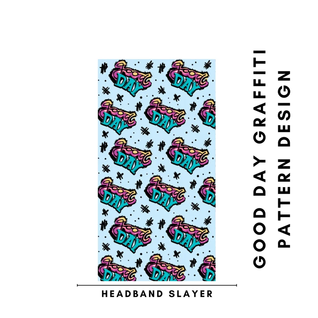 Masker Buff Motif Good Day Graffiti UPF 50+ Anti UV Quick Dry Breathable