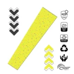 Detail Motif Confetti Manset Tangan Kuning Neon UPF 50+