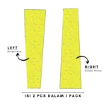 Isi 2 Pcs Manset Tangan Kuning Neon Lengan Kiri dan Kanan dalam 1 Pack