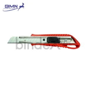 Bambi x Runxin Cutter 18mm CT-307 Steel Blade Auto Lock Handle Merah Original
