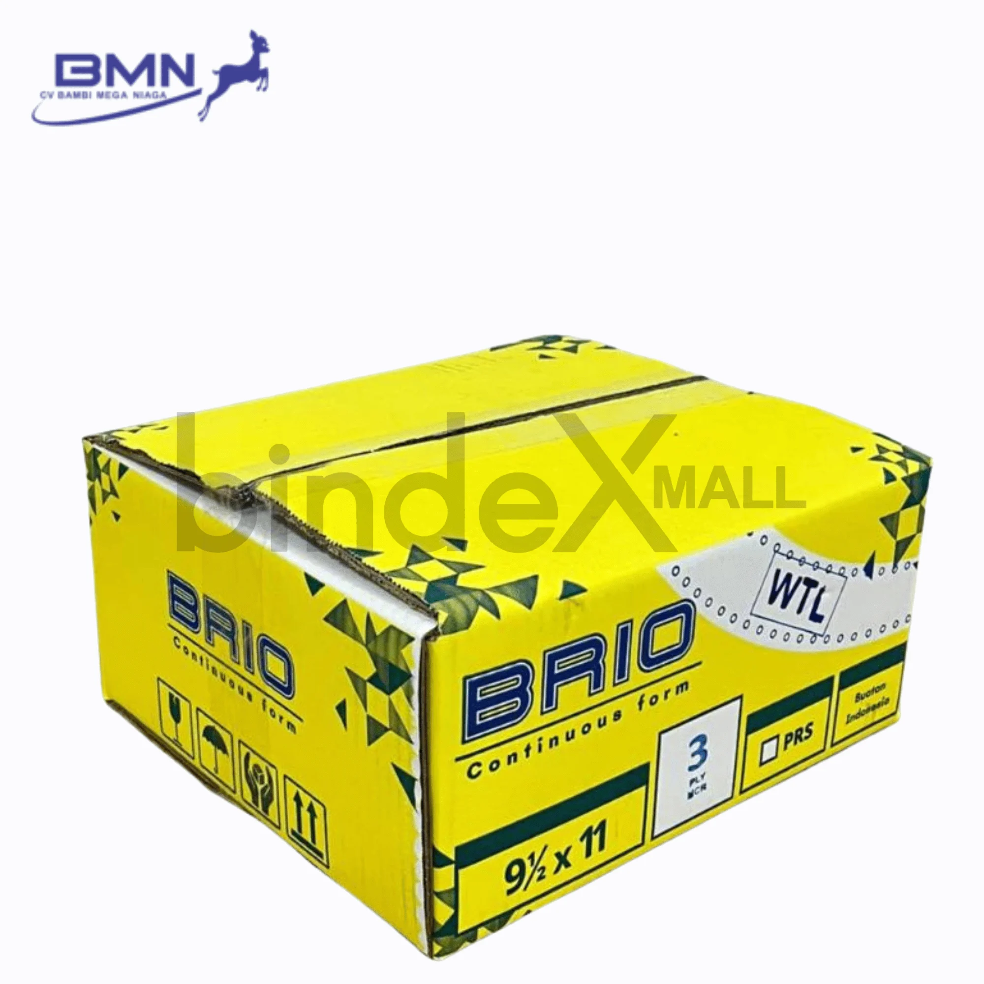 Continuous Form Brio WTL 3 Ply NCR 9.5x11 Inch Original