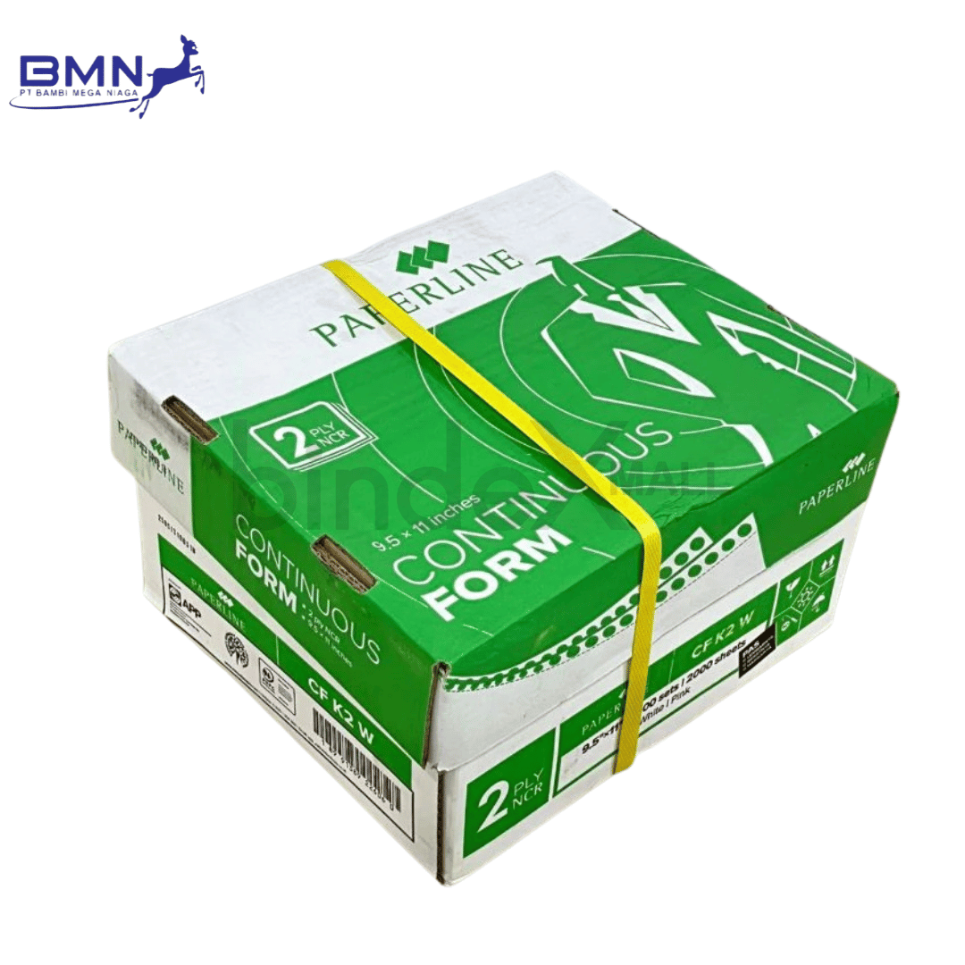 Paperline Continuous Form K2 2 Ply Kertas Komputer NCR Putih Merah Original