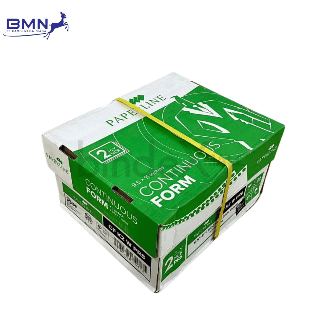 k22 1 Paperline Continuous Form K2 PRS 2 Ply Kertas Komputer NCR 9.5x5.5 Putih Merah 1000 Set Original
