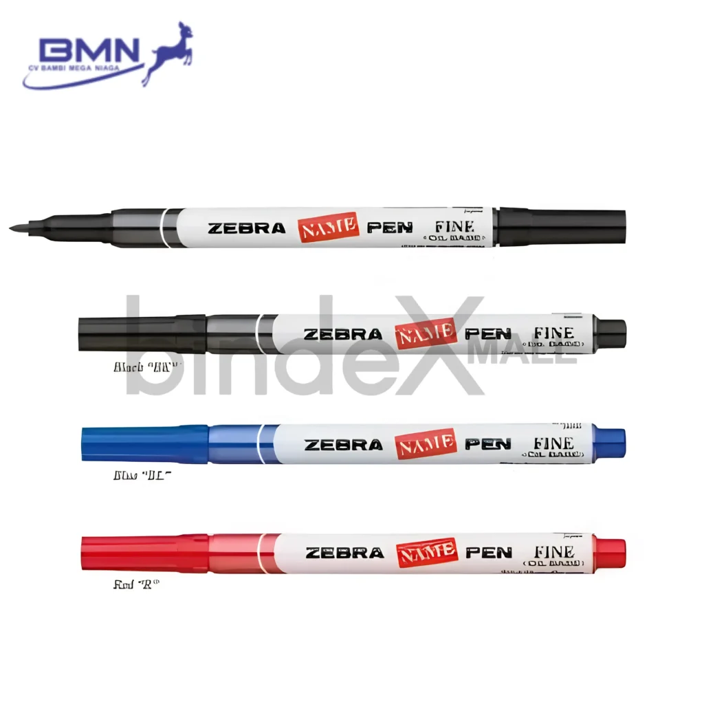 Zebra Name Pen Permanent Marker 1.2-1.5mm Oil Based Anti Air All Surface Original