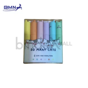 Highlighter Pastel Mini So Many Cats 5 Warna Bindexmall