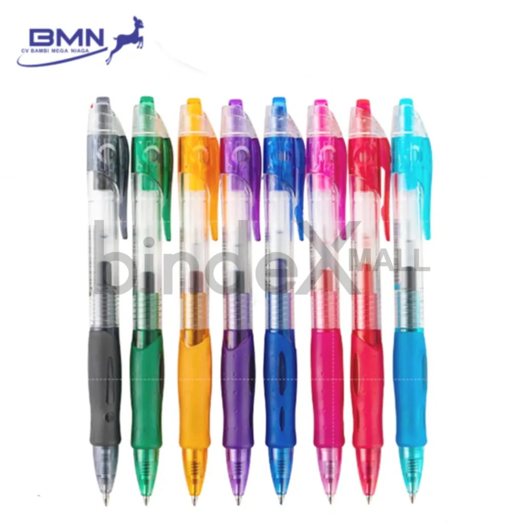 Pulpen Gel Retractable M&G R3 0.5mm Tinta Hitam Biru Merah Original