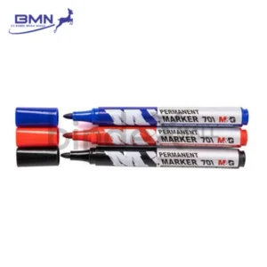 Spidol Permanen M&G Single Tip Tinta Hitam Biru Merah Waterproof Original