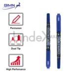 Spidol Permanent M&G Twin Marker Dual Nib 2.8mm 0.8mm Aroma Tidak Menyengat Original