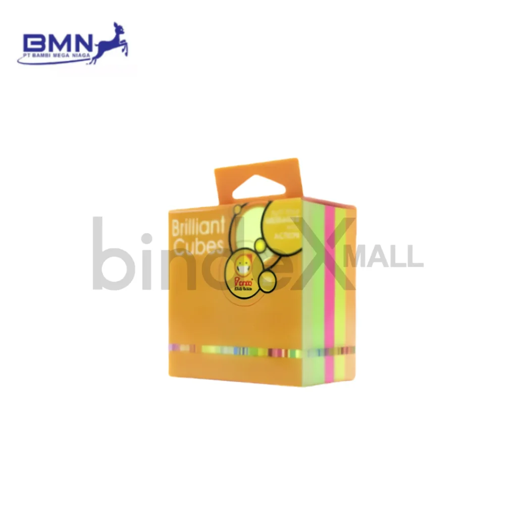 Sticky Notes Cube Pronto Brilliant 75x75mm Bindexmall
