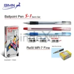 Pulpen Murah Lusin Snowman S1 3 Warna Hitam Biru Merah Original
