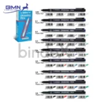 Drawing Pen Snowman Fineliner 12 Ukuran Pilihan 4 Warna Hitam Biru Merah Hijau Original