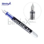 Fountain Pen Eyeye Fine Tip Stainless Steel Nib Smooth Writing Hitam Biru Original