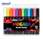 Acrylic Marker Set M&G Mocalo 12 Warna Bindexmall