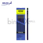 Kenko Pensil 2B 6161 Kayu Strip Biru 17.5cm 1 Lusin 12 Pcs Original