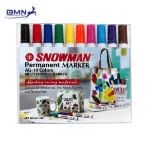 Spidol Permanent Snowman AG-10 Set 10 Warna Bindexmall