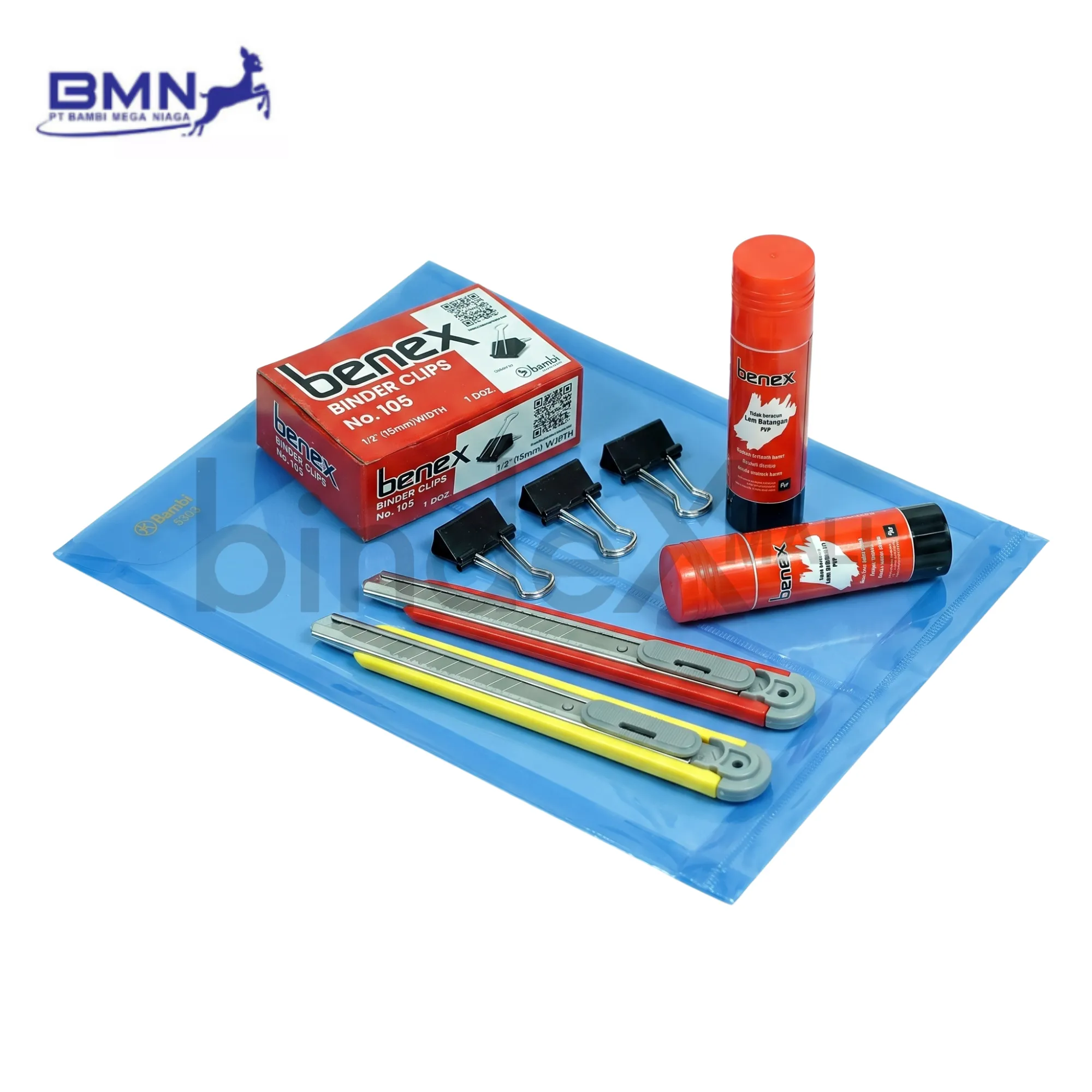 Paket ATK Benex Bambi 4in1 Map Tali Bindexmall