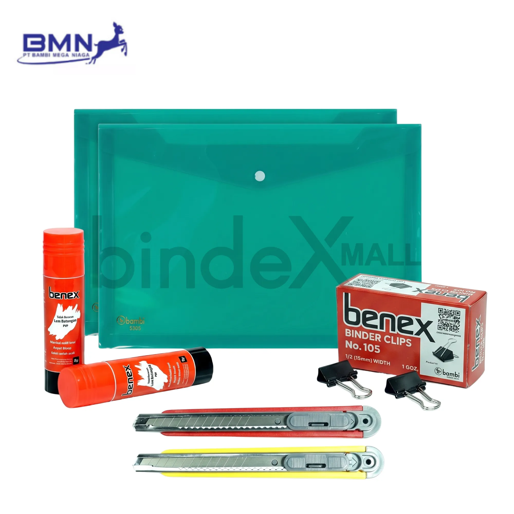 Paket Alat Tulis Kantor Benex Bambi 4in1 Bindexmall