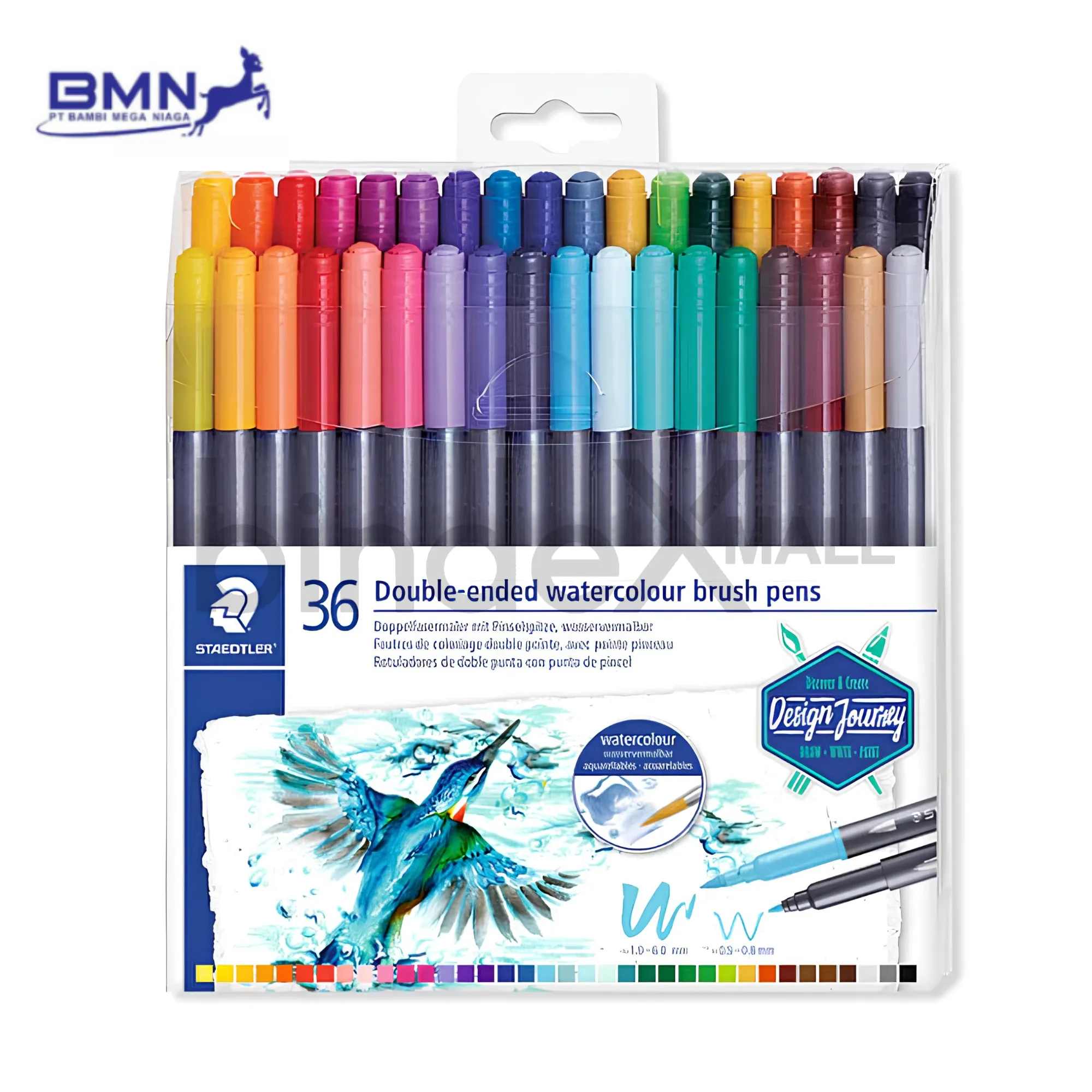 Brush Pen Watercolour Staedtler 36 Warna Bindexmall
