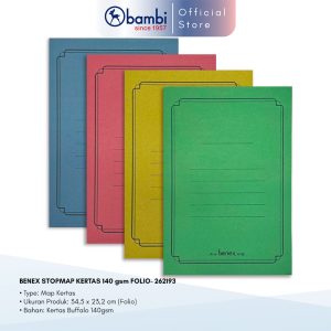 BENEX STOPMAP KERTAS 140 gsm FOLIO- 262193 ALL COLOR