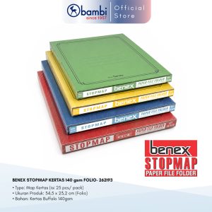 BENEX STOPMAP KERTAS 140 gsm FOLIO- 262193_TUMPUK ALL