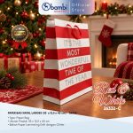 Paper Bag Natal Tas Kertas Kado Christmas Gift Bag Premium Besar 33x12x45cm - 26332 - Gambar 3