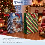 Paper Bag Natal Tas Kertas Kado Christmas Gift Bag Premium Medium 28x10x33cm - 26333